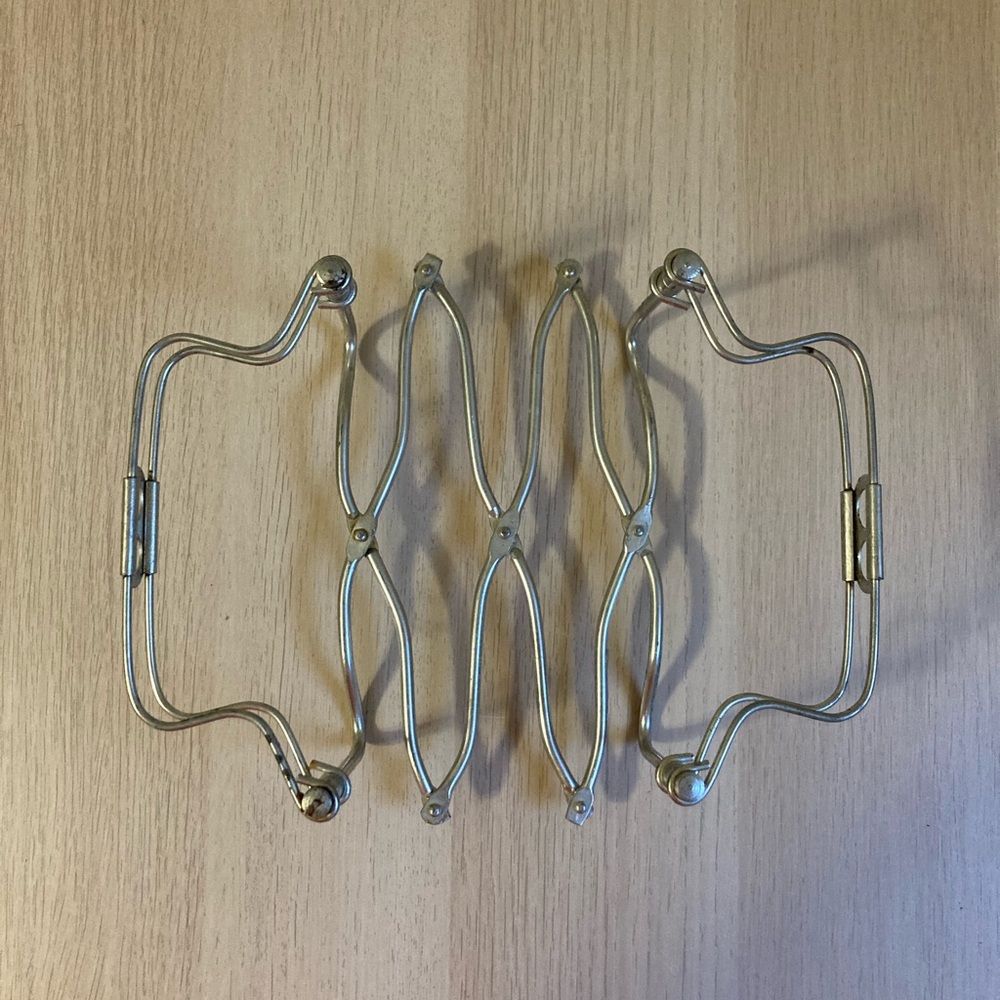 Vintage Silver Metal expandable Trivet